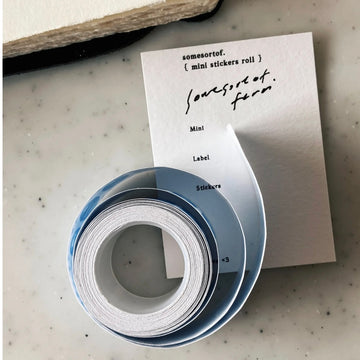 somesortoffern mini fishes label sticker roll