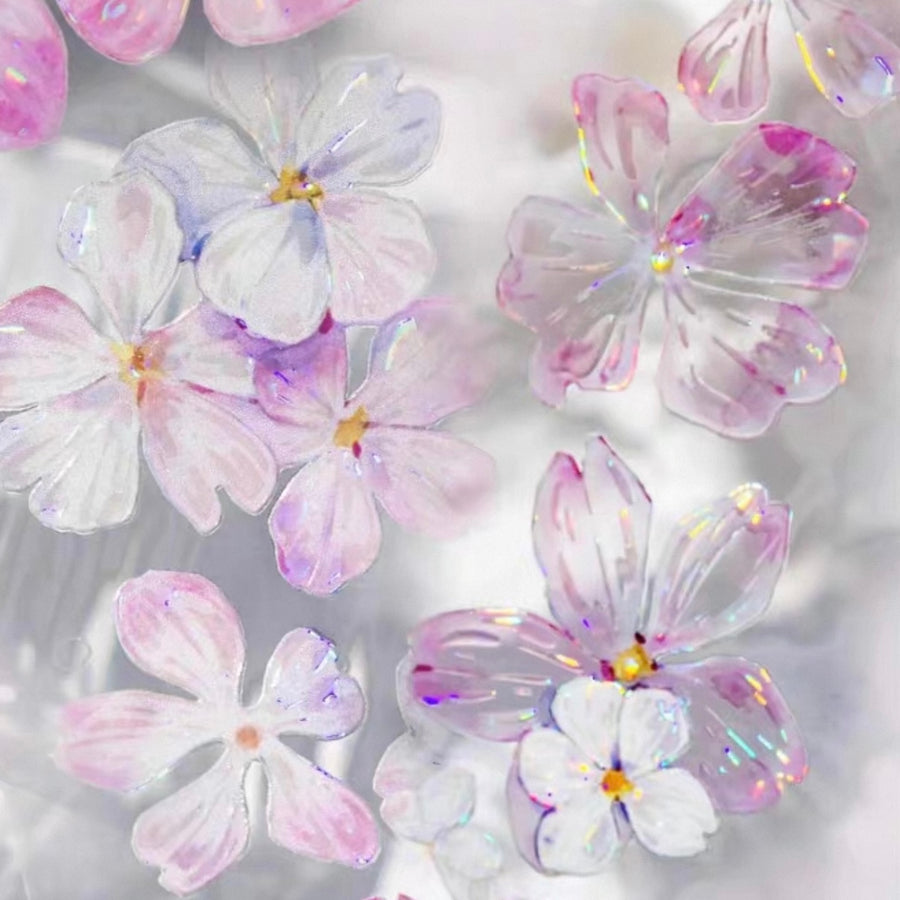 T.G “Floral Cascade” crystal/ shell shine pet tape