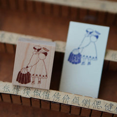 Ivysnow rubber stamp - Squeezing cream