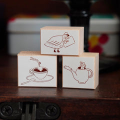 Ivysnow rubber stamps - tea time series