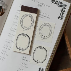 Loidesign French black ribbon notepad