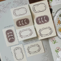 Loidesign triple brown ribbon notepad