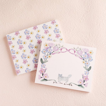 Kin.iro.hitode notepad - Cats and Wreaths