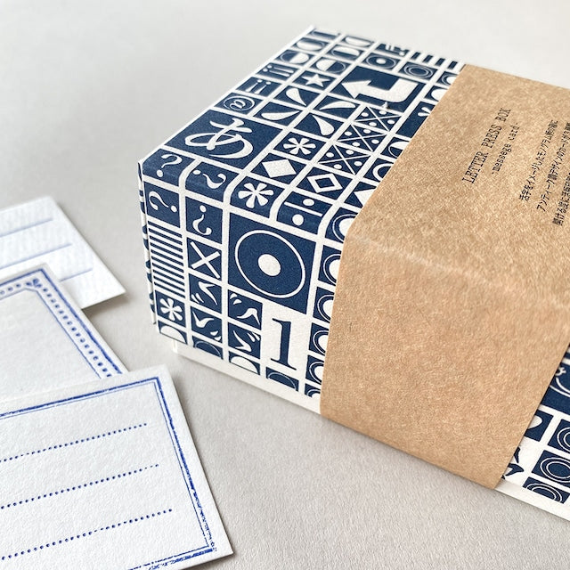 Yamazoe Letter Press Box -Message Card