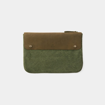 Traveler’s Factory Canvas Pouch in Olive - Size M