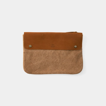 Traveler’s Factory Canvas Pouch in Beige - Size M