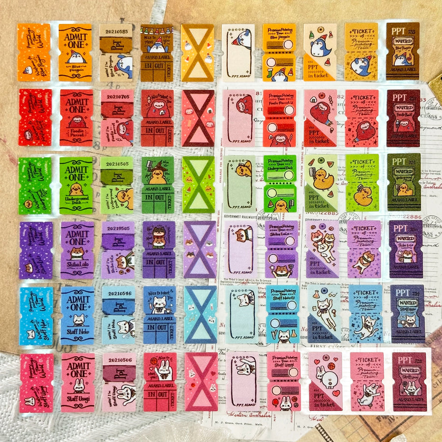 Asakodraws “Wanted” PPT Label Sticker Roll