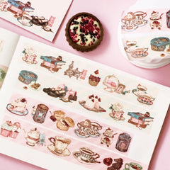 corona rosarum washi tape - tea party/ rabbit hole