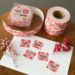 Wild Rabbit & Anemone Label Stickers