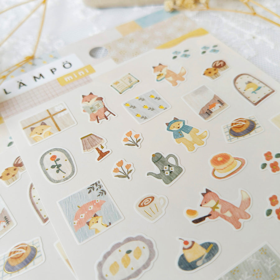 Mind Wave LAMPO Mini Gold Foil Sticker - Fox