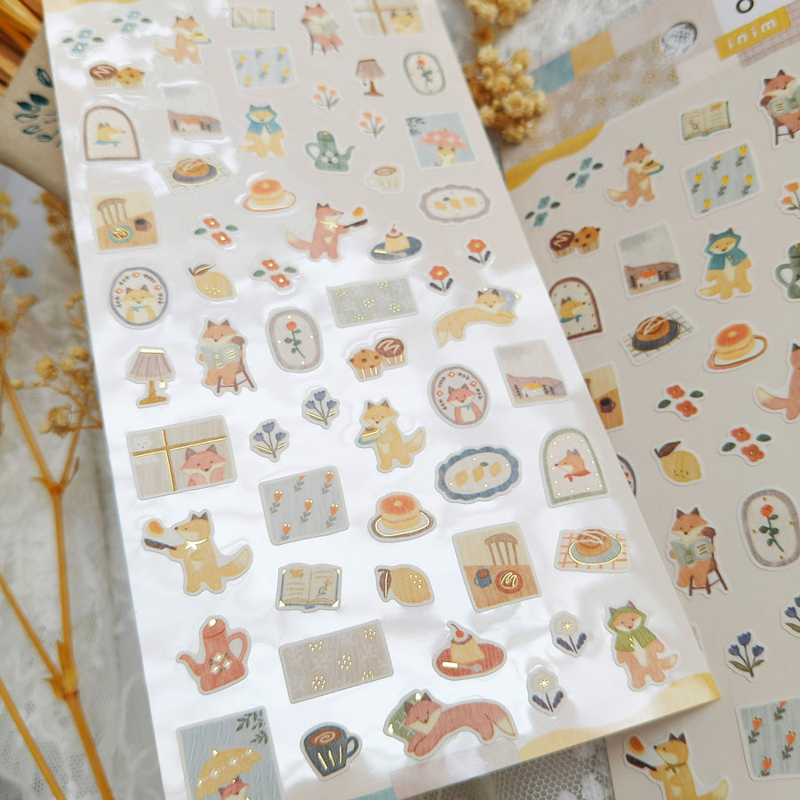 Mind Wave LAMPO Mini Gold Foil Sticker - Fox