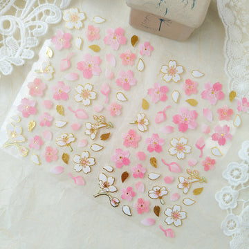 Clothes•Pin Sakura pink foil sticker