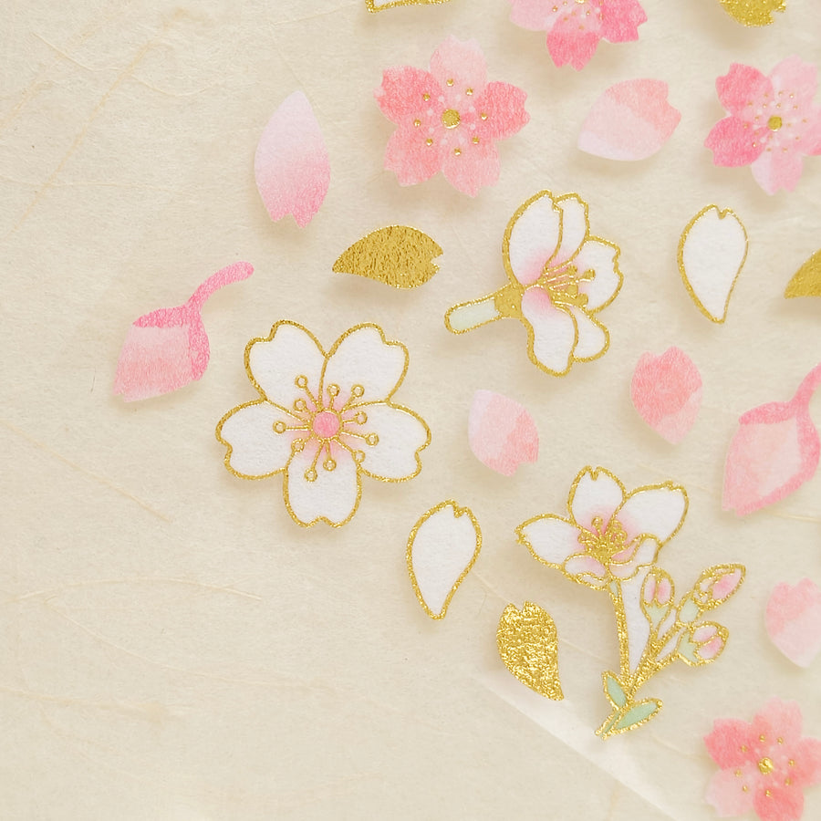 Clothes•Pin Sakura pink foil sticker