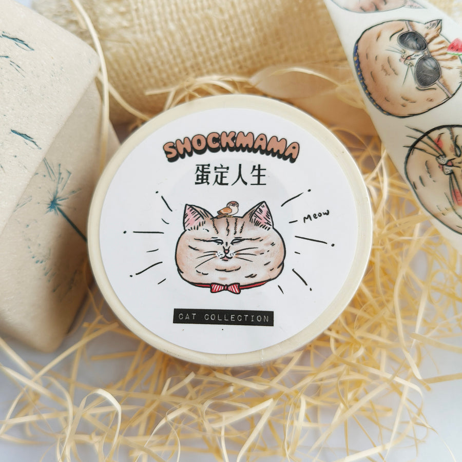 Shock Mama Washi Tape - Cat Head