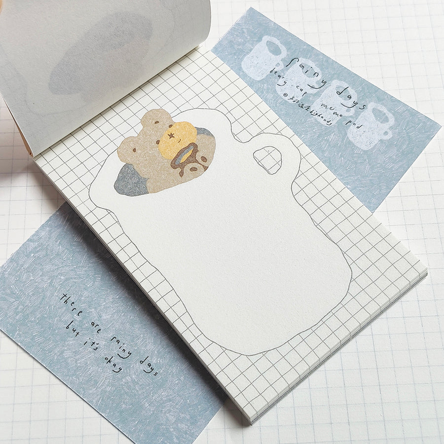 Bighands memo pad - Rainy Days