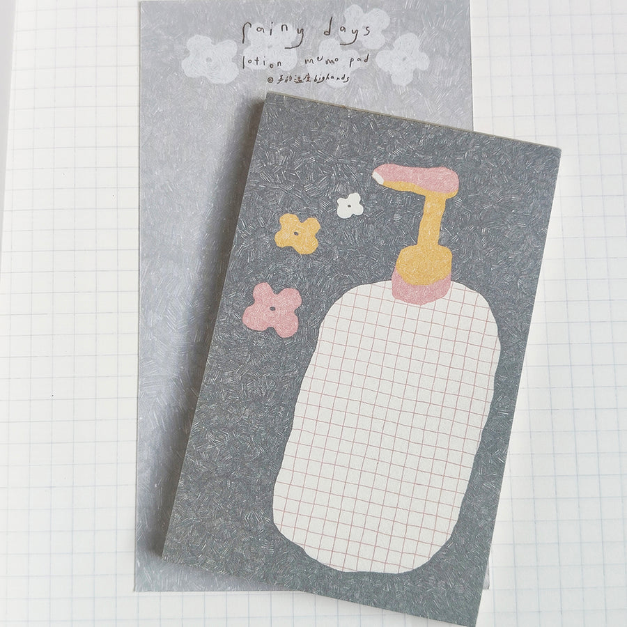 Bighands memo pad - Rainy Days