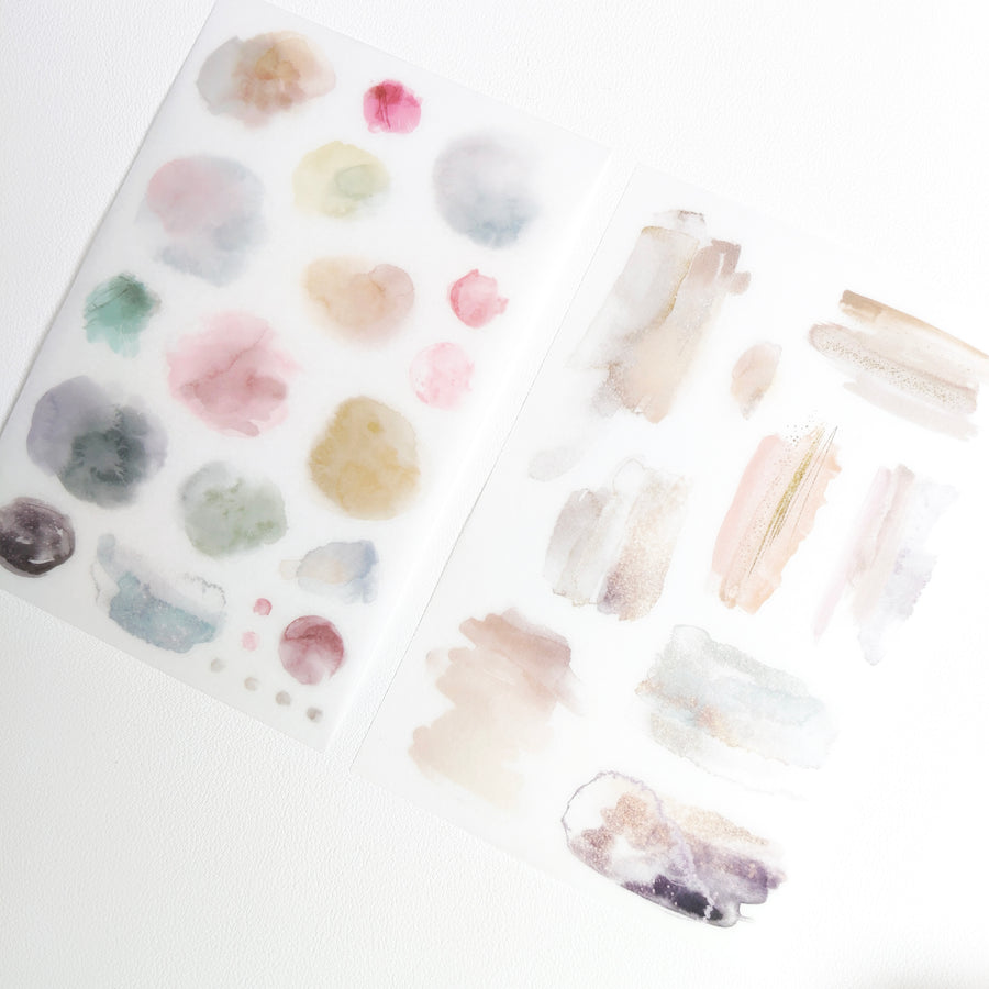 Journal Pages Color Bloom print on sticker