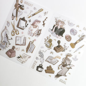 Stationerylovermarket x Misshoegg print on sticker