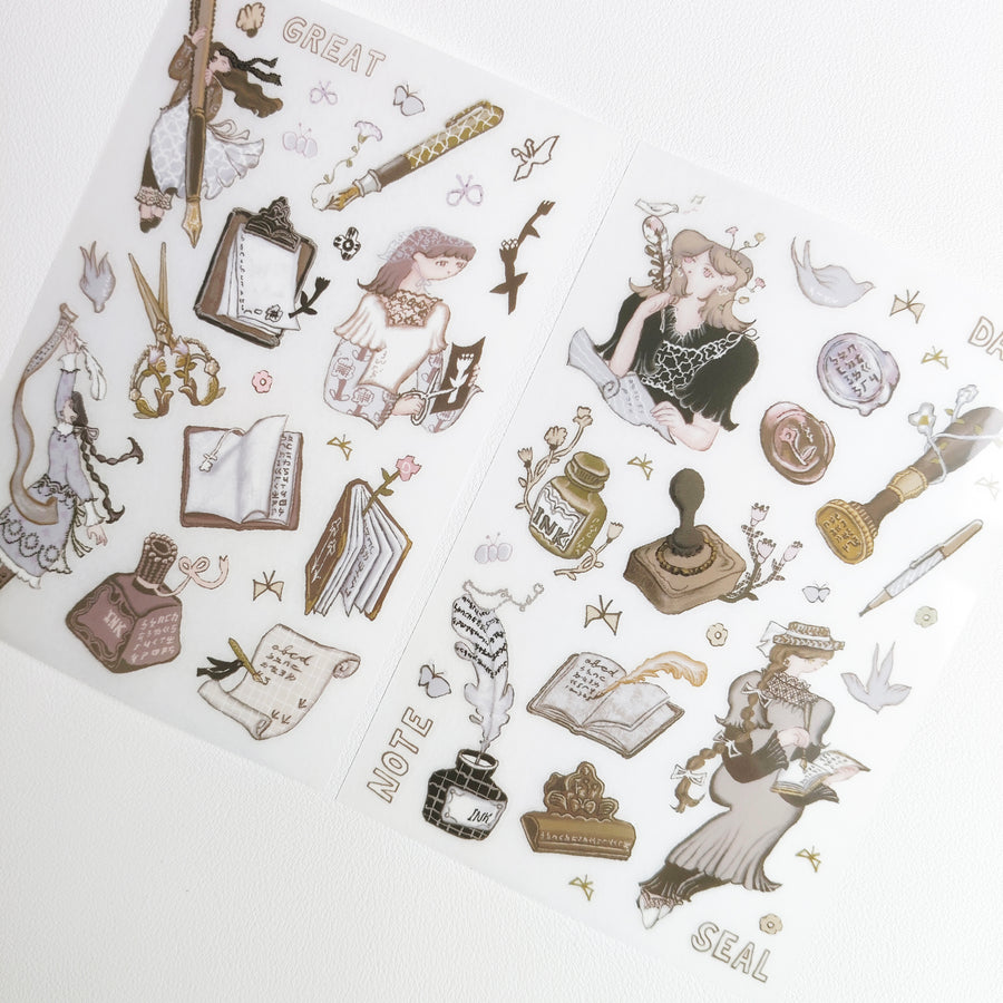 Stationerylovermarket x Misshoegg print on sticker