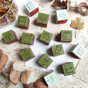 Hanen studio daily life series rubber stamps