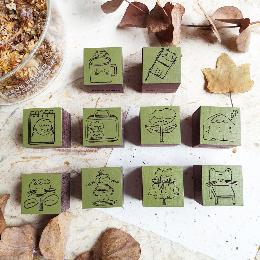 Hanen studio daily life series rubber stamps