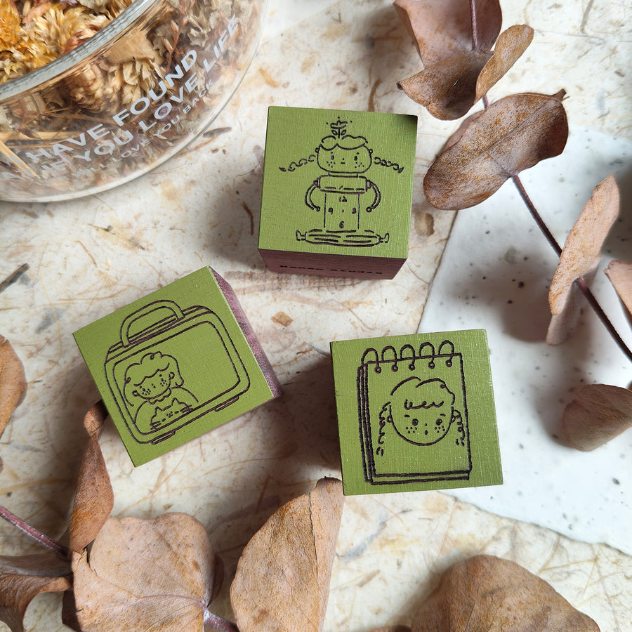 Hanen studio daily life series rubber stamps