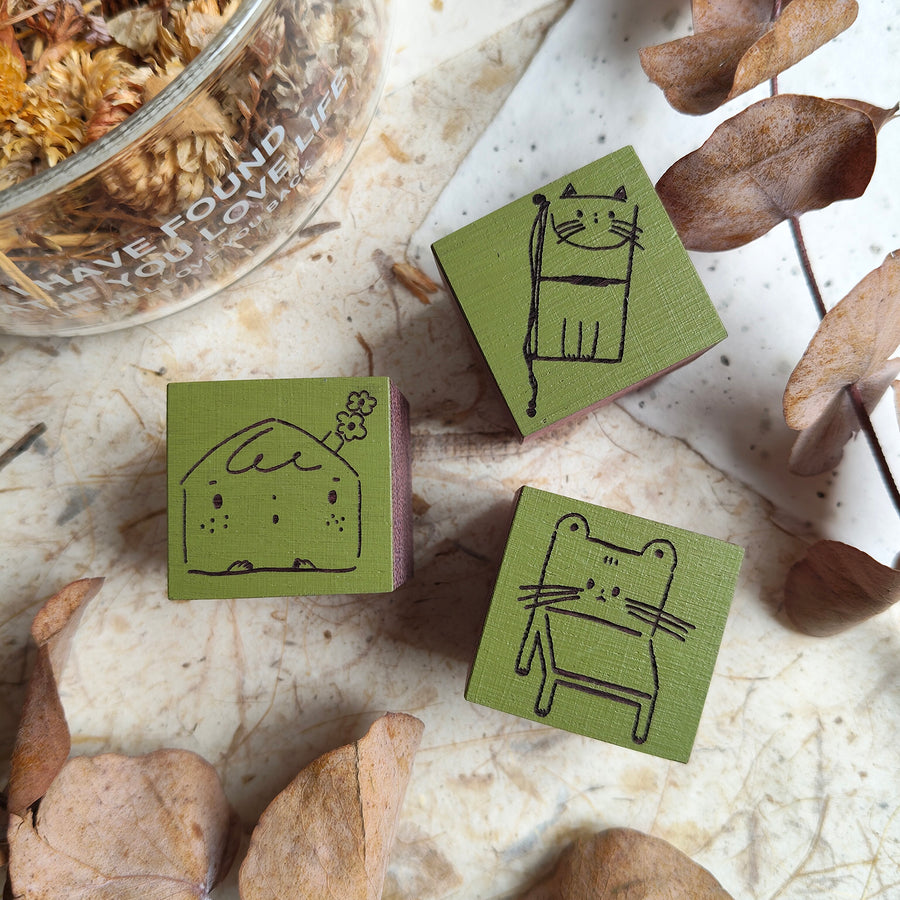 Hanen studio daily life series rubber stamps