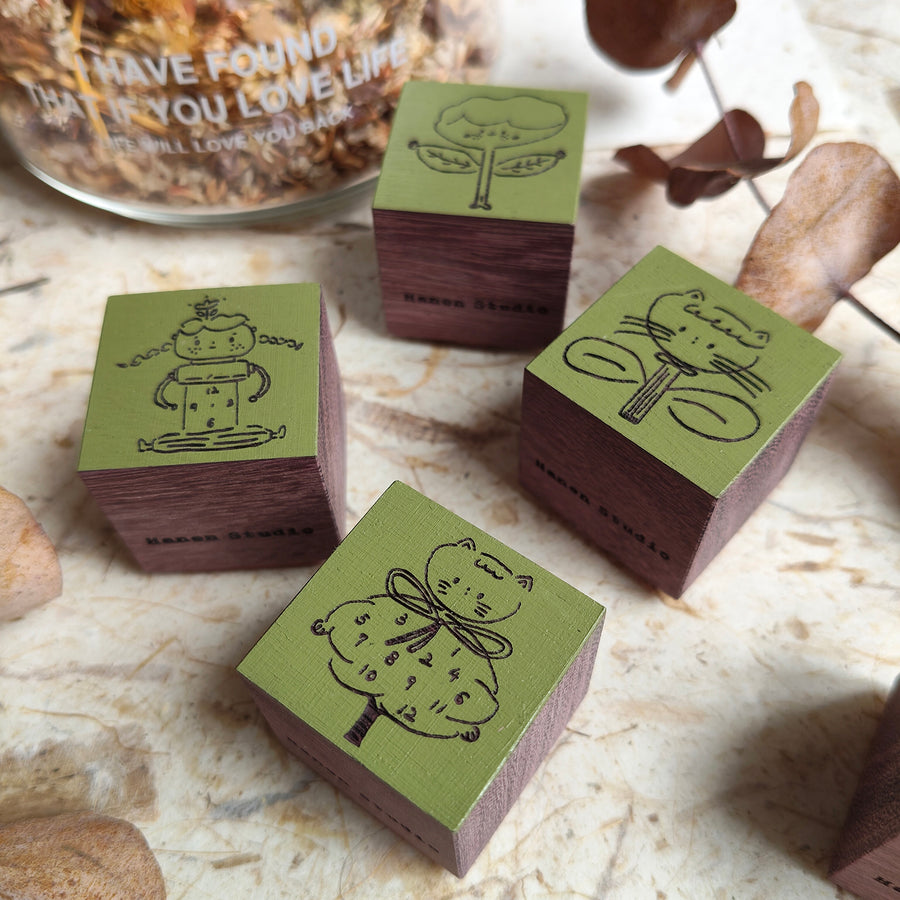 Hanen studio daily life series rubber stamps