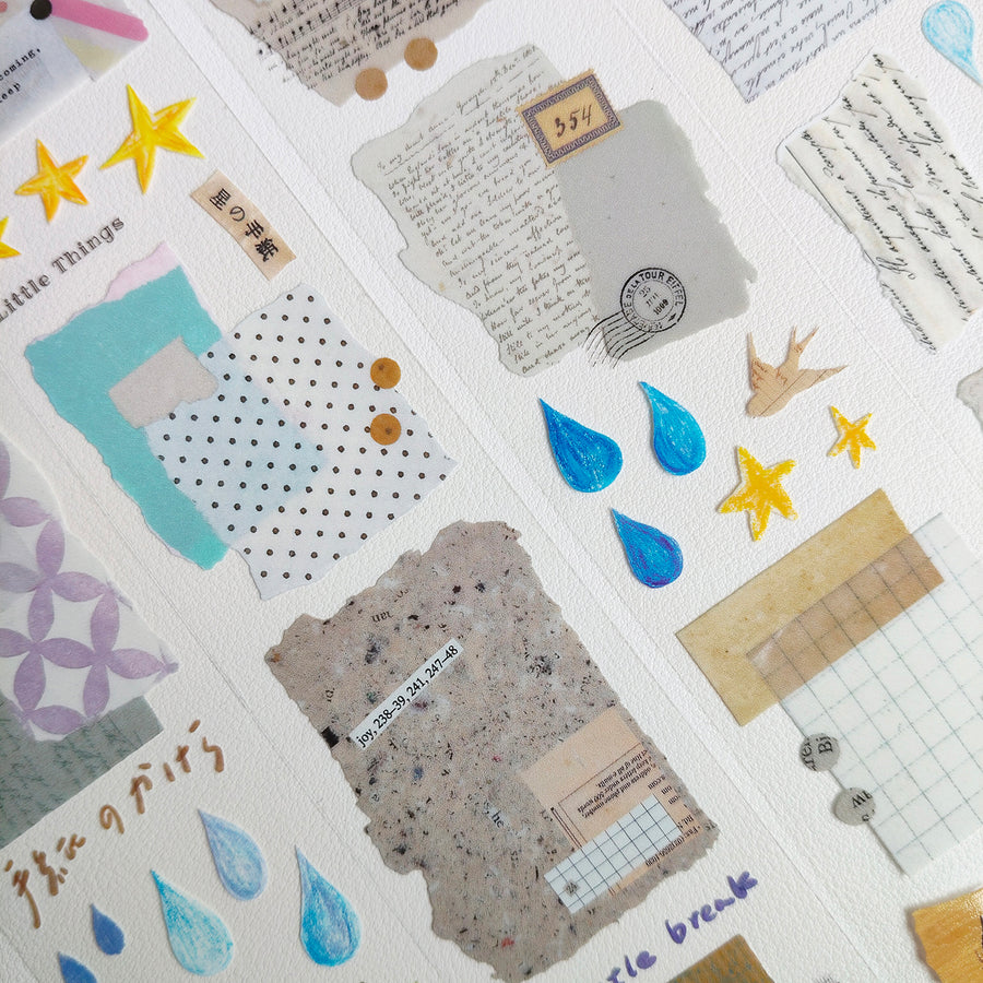 Asteroid B-610 star & tears 星與淚 Glossy Pet Tape