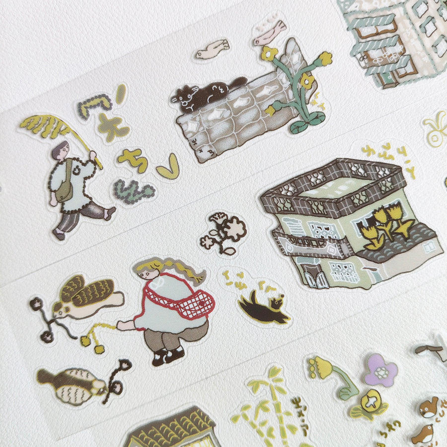 Misshoegg kiss cut pet tape - country road