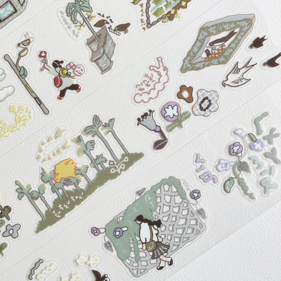 Misshoegg kiss cut pet tape - country road