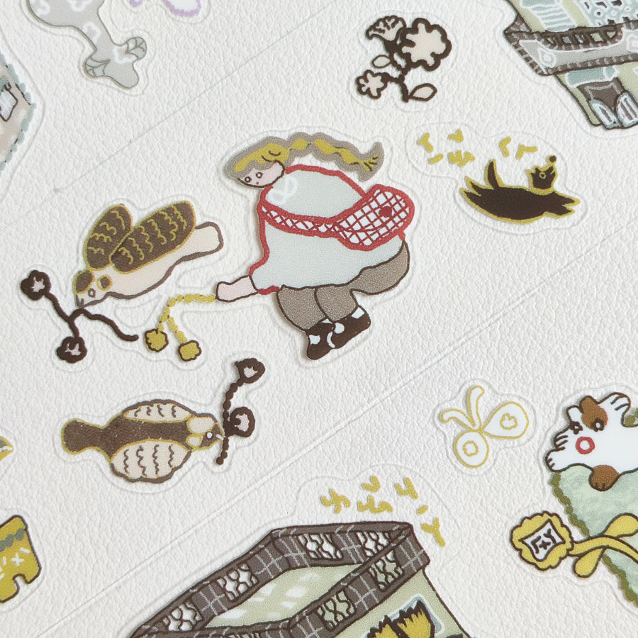 Misshoegg kiss cut pet tape - country road