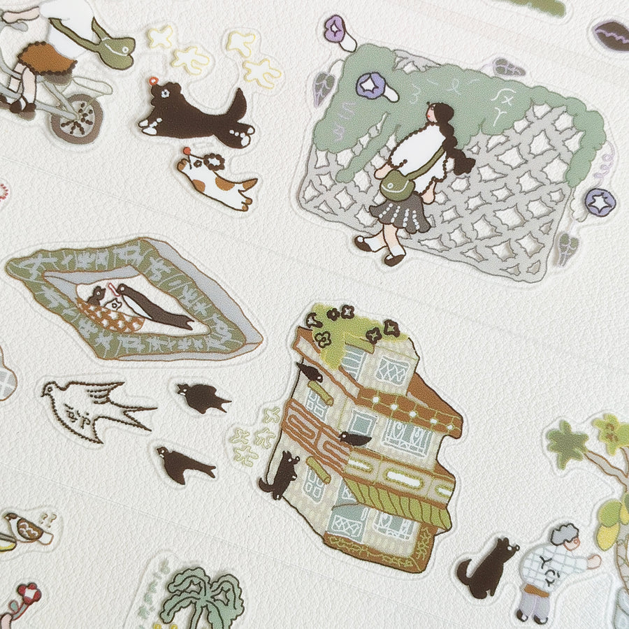 Misshoegg kiss cut pet tape - country road