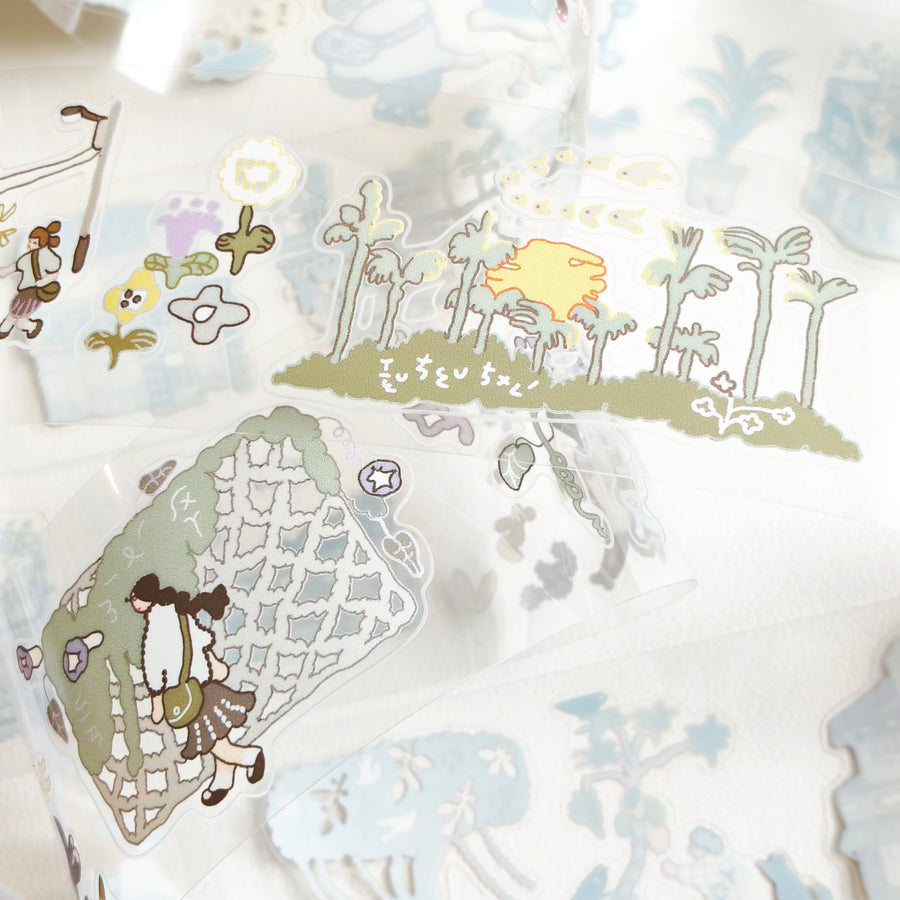 Misshoegg kiss cut pet tape - country road