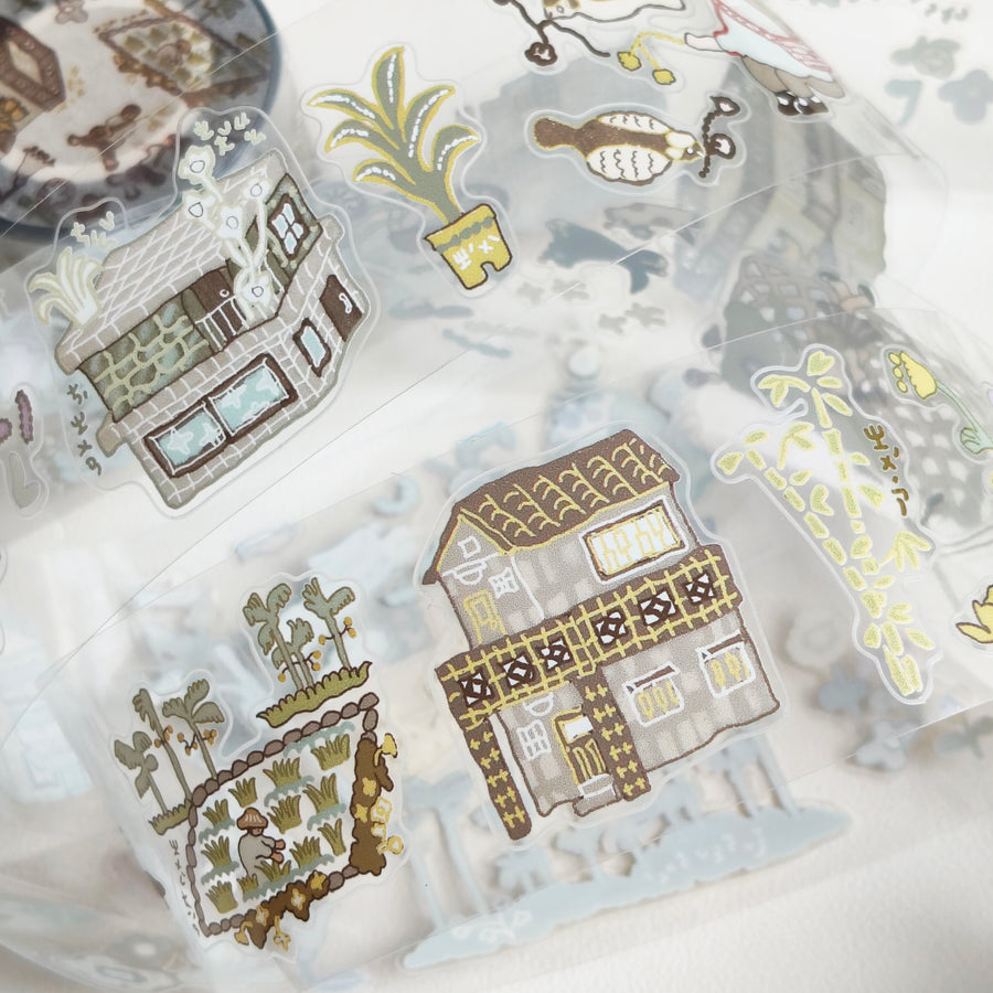 Misshoegg kiss cut pet tape - country road