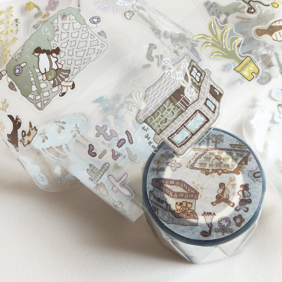 Misshoegg kiss cut pet tape - country road