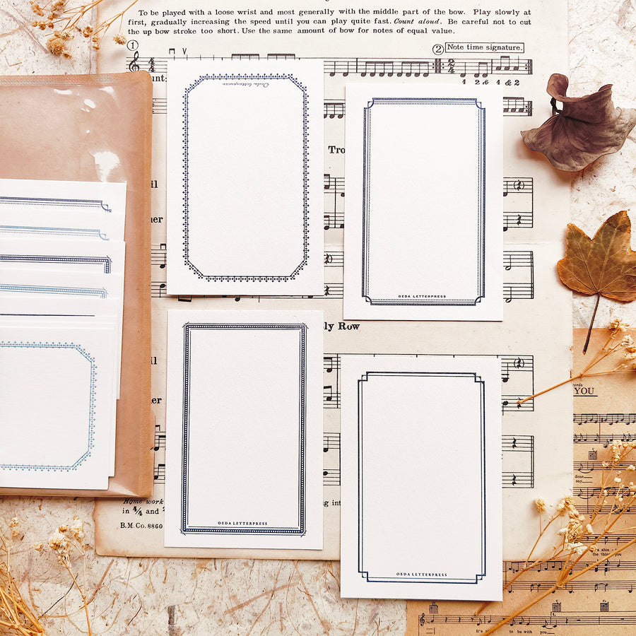 Oeda letterpress Large frame card set