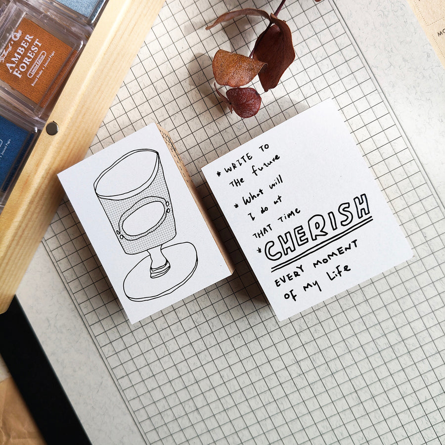 Sycolexxx Ugly Cats Rubble Stamp Set -  Pastry bag & Cup