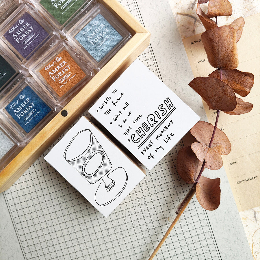 Sycolexxx Ugly Cats Rubble Stamp Set -  Pastry bag & Cup