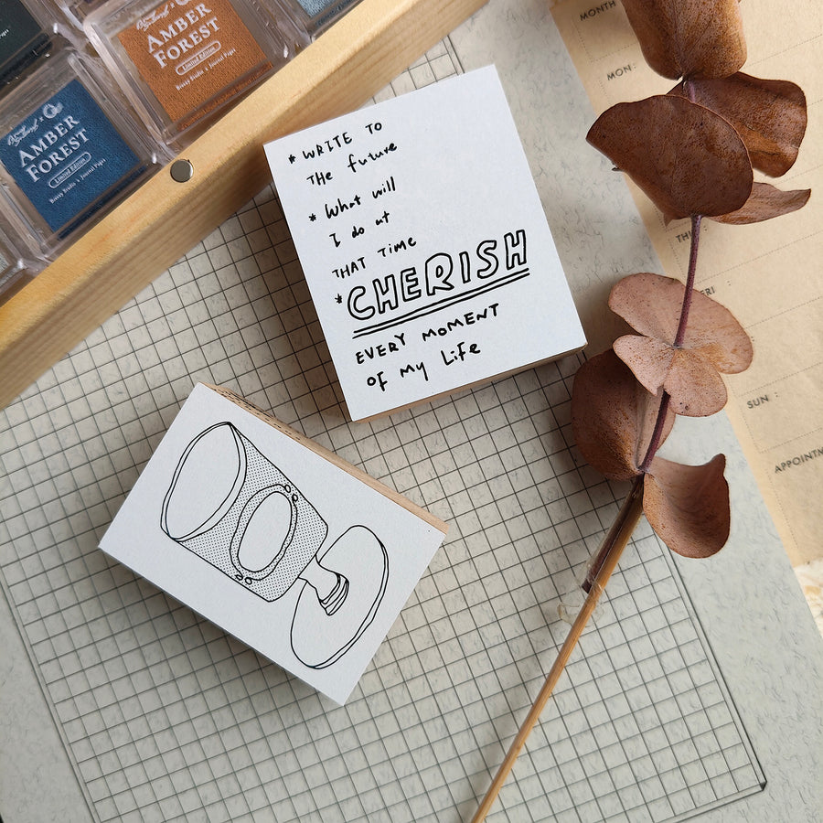 Sycolexxx Ugly Cats Rubble Stamp Set -  Pastry bag & Cup