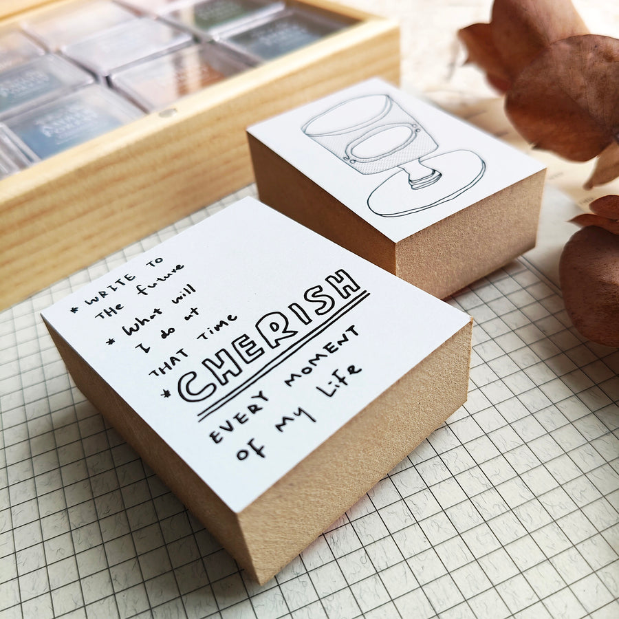 Sycolexxx Ugly Cats Rubble Stamp Set -  Pastry bag & Cup