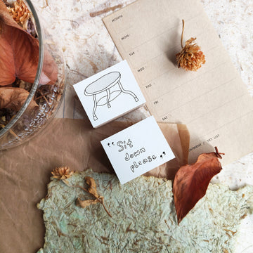 Sycolexxx Ugly Cats Rubble Stamp Set - Chair (2 in 1 Set)