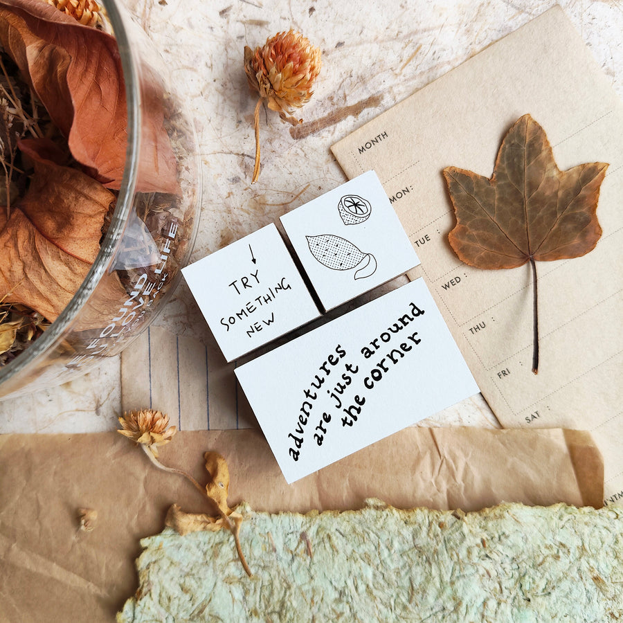 Sycolexxx Ugly Cats Rubble Stamp Set - Lemon (3 in 1 Set)