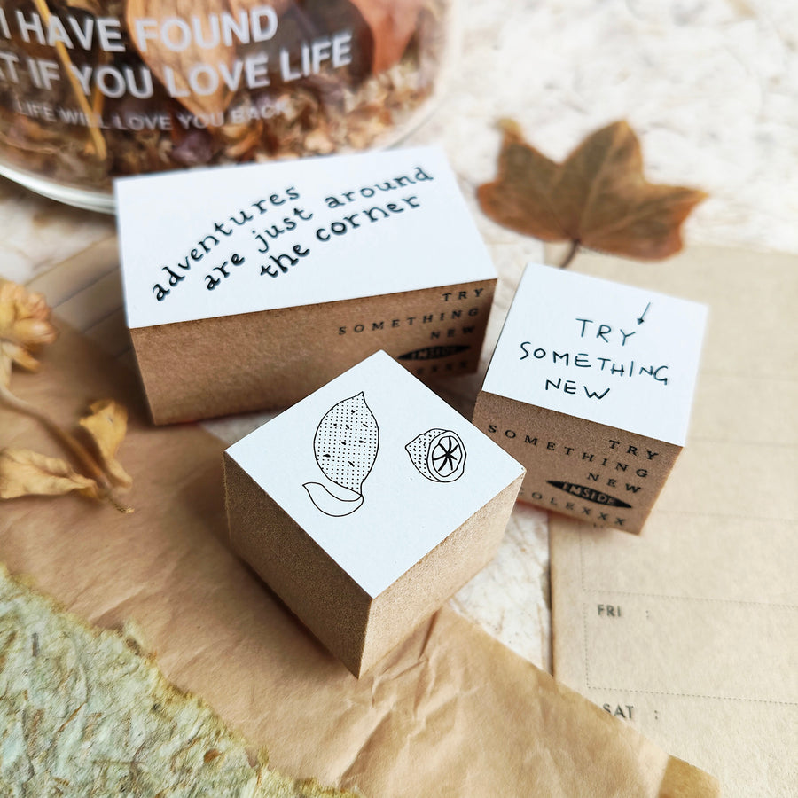 Sycolexxx Ugly Cats Rubble Stamp Set - Lemon (3 in 1 Set)