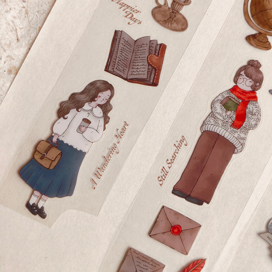 Shō Littlehappiness Kiss Cut PET Tape - A Vintage Dream