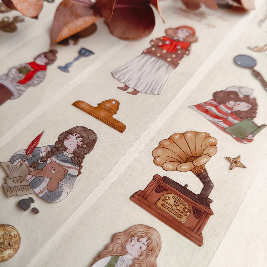 Shō Littlehappiness Kiss Cut PET Tape - A Vintage Dream