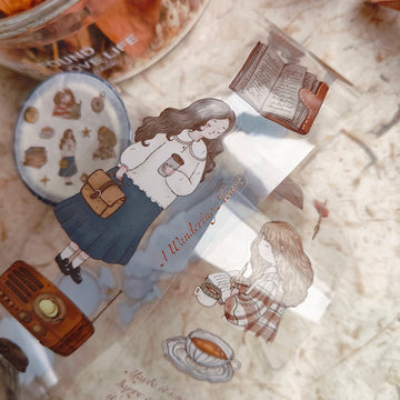 Shō Littlehappiness Kiss Cut PET Tape - A Vintage Dream