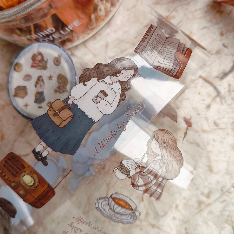 Shō Littlehappiness Kiss Cut PET Tape - A Vintage Dream