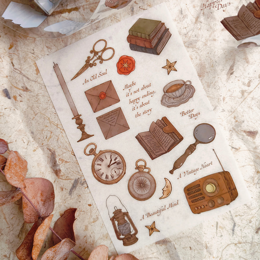 Shō Littlehappiness Vintage Objects Transfer Sticker set