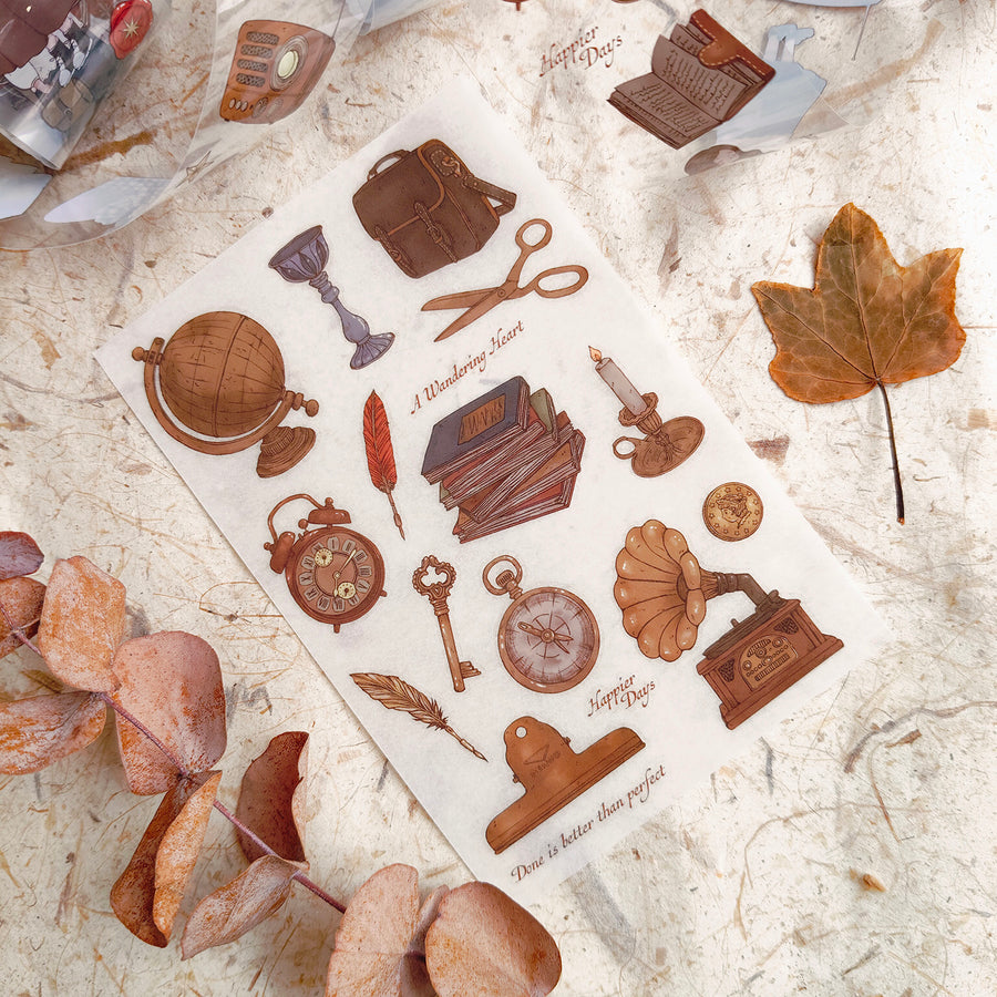 Shō Littlehappiness Vintage Objects Transfer Sticker set